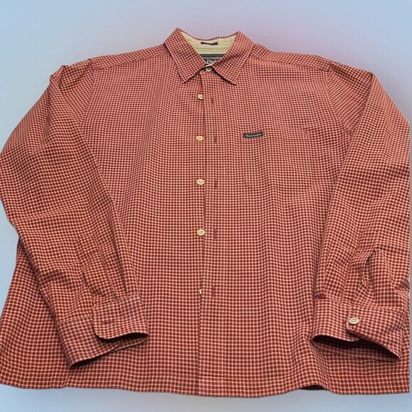 ABERCROMBIE & FITCH Men’s Medium Orange Dress Shirt - Picture 2 of 3